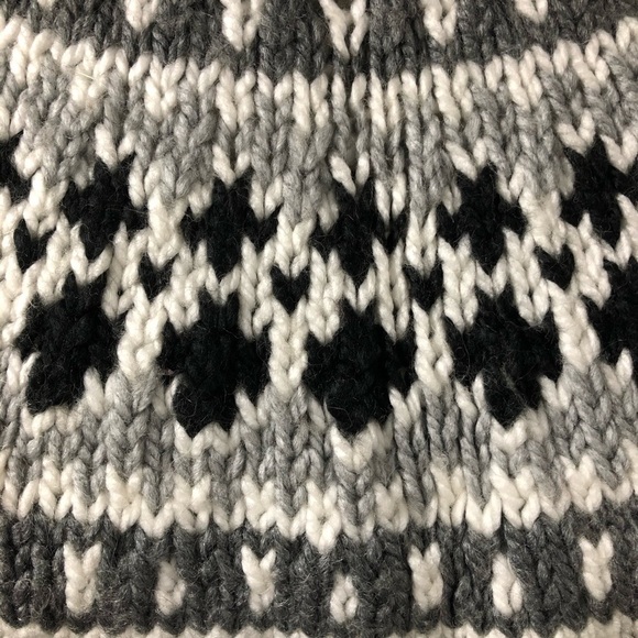 Handmade chunky knit sweater turtleneck SZ L - Picture 7 of 11